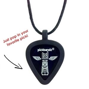 Guitar Pick Holder Necklace Silicone Pendant Wearable Pick Holder Pickband